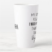 Mijn tandarts vertelde me dat ik een kroongeborene latte mok (Voorkant)