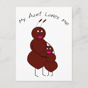 Mijn tante houdt van Briefkaart