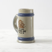 Mijn tante houdt van mij bierpul (Voorkant links)
