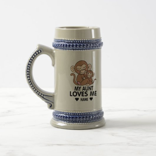 Mijn tante houdt van mij bierpul (Links)