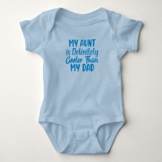 Mijn tante is cooler dan mijn vader Baby Bodysuit