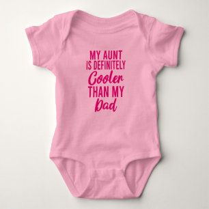 Mijn tante is cooler dan mijn vader Baby Bodysuit