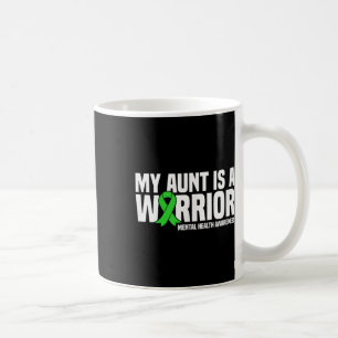 Mijn tante is een krijger groene lint geestelijke  koffiemok