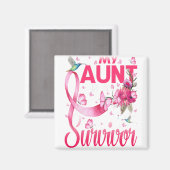 Mijn tante is een overlevende kolibrie borstkanker magneet (Voorkant / Achterkant)