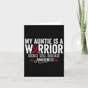 Mijn tante is een Warrior SCA Sikkelcel Anemie Awa Kaart