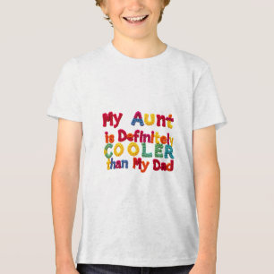 Mijn tante is koeler dan mijn vader Tri-Blend shirt