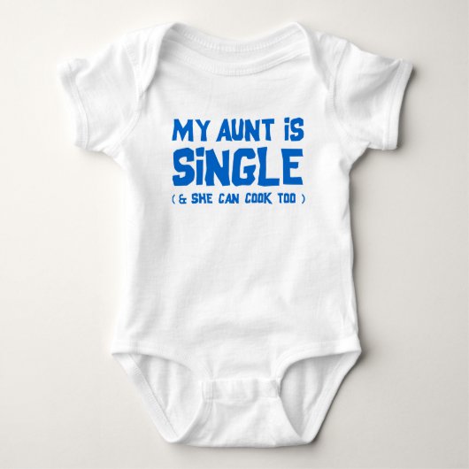 Mijn tante is single romper (Voorkant)