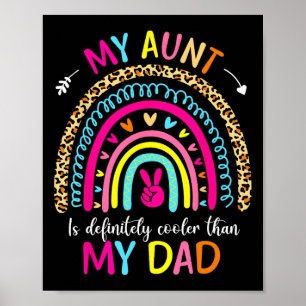 Mijn tante is zeker cooler dan mijn vader Kinder a Poster