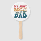 Mijn tante is zeker koeler dan mijn vader handwaaier (Voorkant)