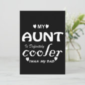 mijn tante is zeker koeler dan mijn vader kaart (Staand voorkant)