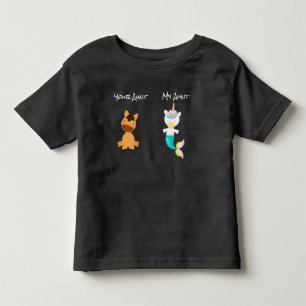 Mijn tante jouw paard eenhoorn zeemeermin nichtje kinder shirts