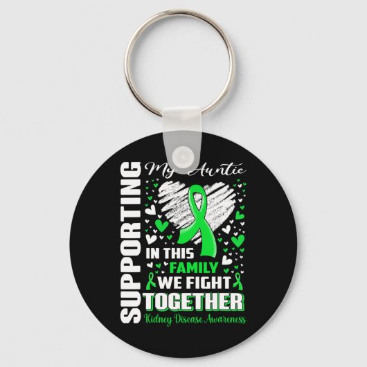 Mijn tante Nierziekte bewustzijn Sleutelhanger (Voorkant)