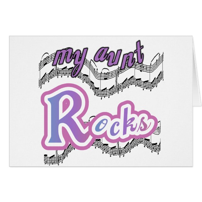 Mijn tante Rocks Tshirts en geschenken (Voorkant Horizontaal)