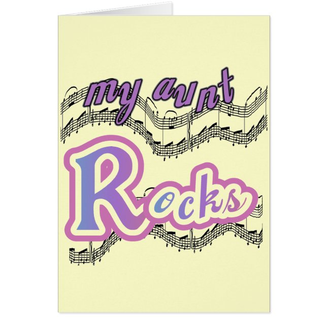 Mijn tante Rocks Tshirts en geschenken (Voorkant)