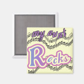 Mijn tante Rocks Tshirts en geschenken Magneet (Voorkant / Achterkant)