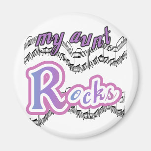 Mijn tante Rocks Tshirts en geschenken Magneet