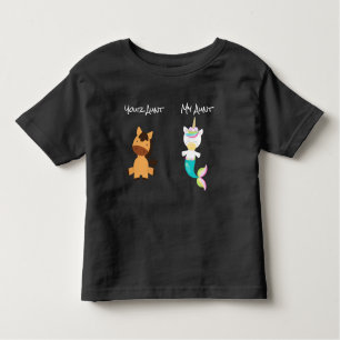 Mijn tante Uw Paard Eenhoorn Zeemeermin Nicht Neef Kinder Shirts