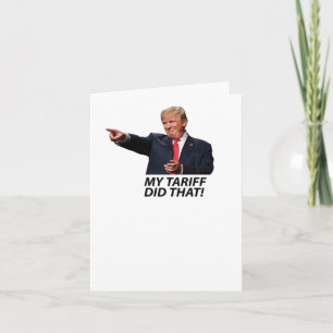 Mijn tarief deed die Trump-meme Kaart