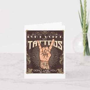 Mijn Tattoos houden ook niet van jou Tattoo Lover Kaart