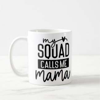 Mijn team noemt me Mama Schattige Funny Moederdag Koffiemok