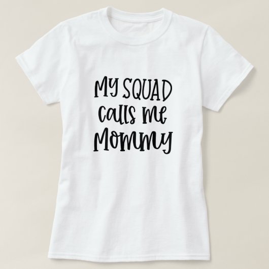 Mijn team noemt me mammie grappige mama t-shirt (Design voorkant)