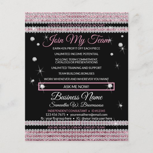 Mijn Team Sieraden Bling Flyer (Voorkant)