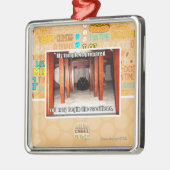 Mijn tempel is klaar. metalen ornament (Links)