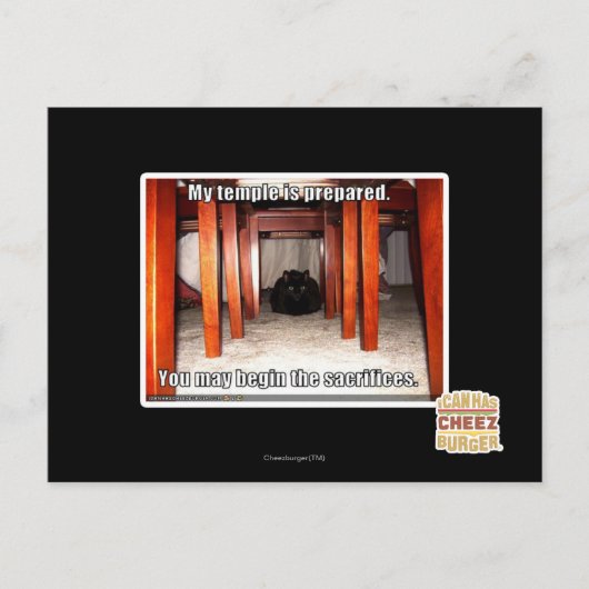 Mijn tempel is voorbereid. briefkaart (Voorkant)