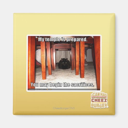 Mijn tempel is voorbereid. magneet (Voorkant)