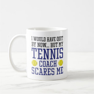 Mijn Tennis Coach geeft me wat Koffiemok