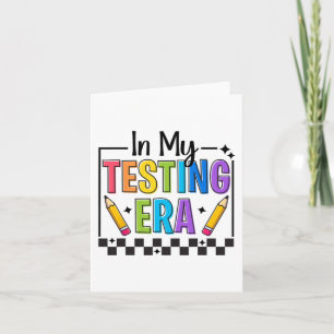 Mijn testperiode testdag leraar grappige testdag kaart