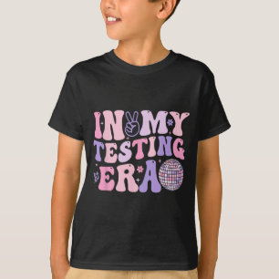 Mijn testtijd Testdag Retro Motivatie Leraar T-shirt