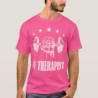 Mijn therapeut Barbell Workout T-shirt