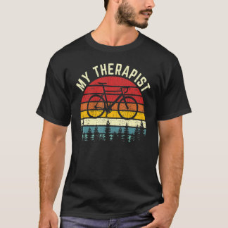 Mijn Therapeut Fietser Fietser Fietsen T-shirt