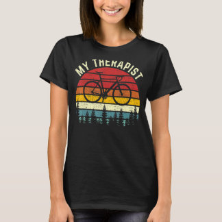 Mijn Therapeut Fietser Fietser Fietsen T-shirt