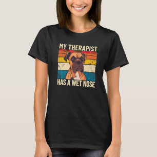 Mijn therapeut heeft een natte neusretro-Pet-dog t T-shirt