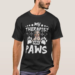 Mijn therapeut heeft pogen-australiaanse herder t-shirt