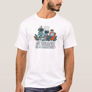 Mijn therapeut is een chatbot | AI Humor T-shirt