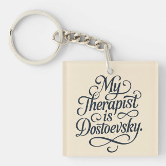 Mijn therapeut is Fyodor Dostojevski Mok Sleutelhanger
