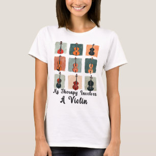 Mijn therapie bestaat uit een viool t-shirt