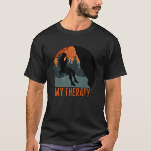 Mijn Therapie Buitenshuis Rock Klimmen Retro  CL T-shirt