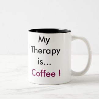 "Mijn Therapie is Koffie" Koffie Mok