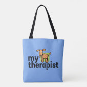 Mijn therapist All-Over-Print Canvas tas (Achterkant)