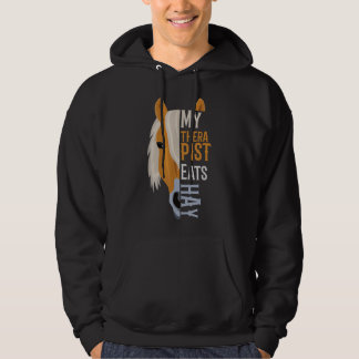 Mijn Therapist eet Hay - Haflinger Horse Hoodie