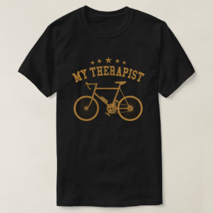 Mijn therapist Funny Bike Rider Cycling Cyclist T-shirt