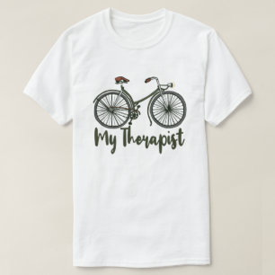 Mijn therapist Funny Bike Rider Cycling Cyclist T-shirt