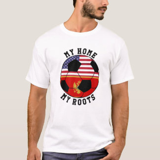Mijn Thuis Mijn Wortels Montenegro Vlag Voetbal T-shirt