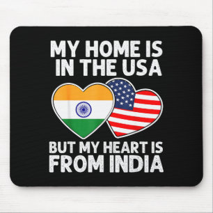 Mijn Thuis Usa Mijn Hart India India-Amerikaanse T Muismat