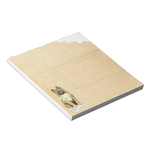 Mijn thuiswerk in de Laken Ate Notitieblok (Schuin)