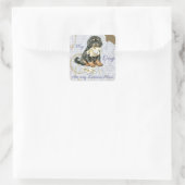 Mijn Tibetaanse Mastiff Ate Mijn Lesson Plan Vierkante Sticker (Tas)